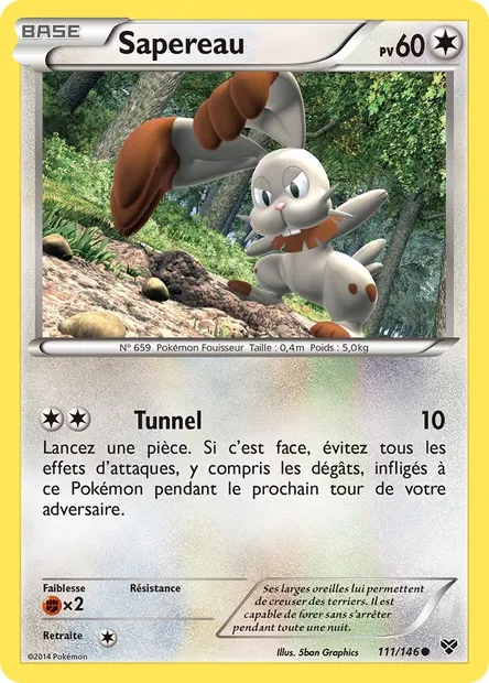 Sapereau, carte Pokémon XY 111 — extension XY