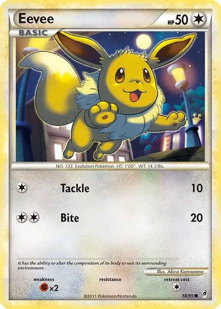 Eevee, Pokémon card CL 56 — Call of Legends set