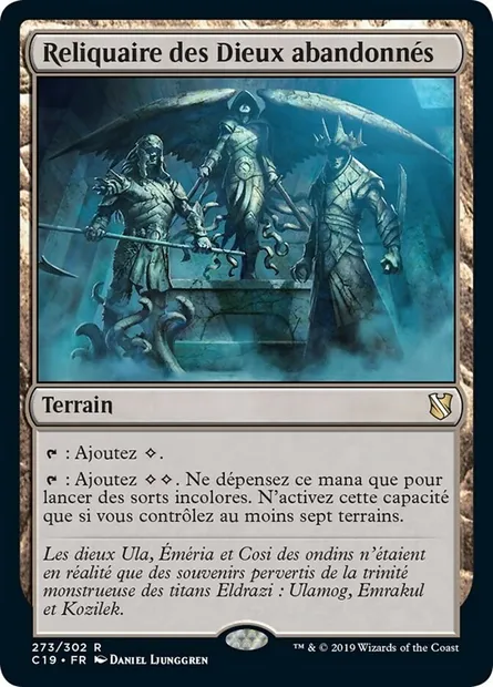 Reliquaire des Dieux abandonnés, carte Magic C19 273 — extension Commander 2019