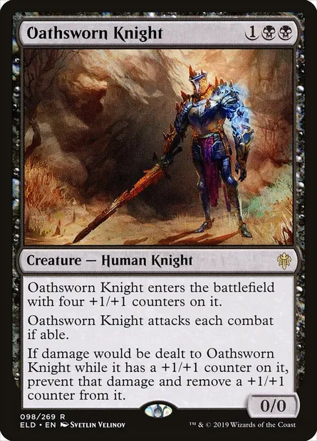 Oathsworn Knight, Magic card ELD 98 — Throne of Eldraine set