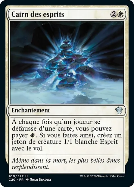 Cairn des esprits, carte Magic C20 100 — extension Commander 2020