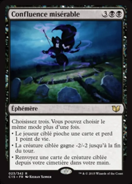Confluence misérable, carte Magic C15 23 — extension Commander 2015