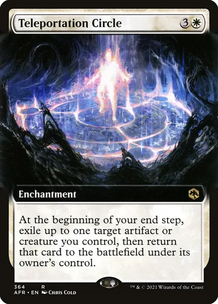 Teleportation Circle, Magic card AFR 364 — Adventures in the Forgotten Realms set