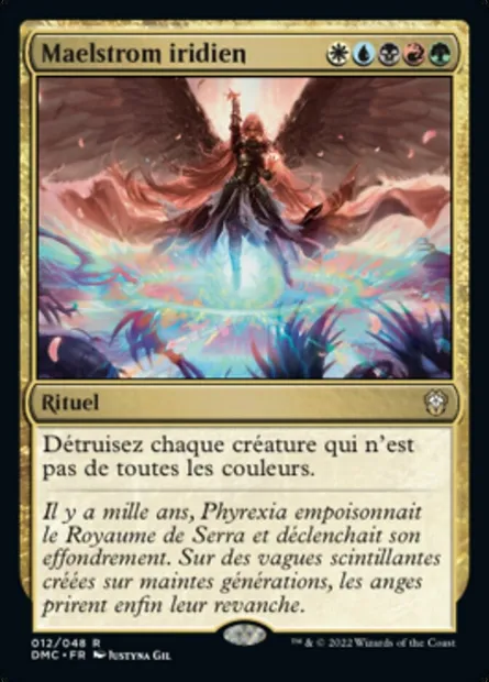 Maelstrom iridien, carte Magic DMC 12 — extension Dominaria United Commander