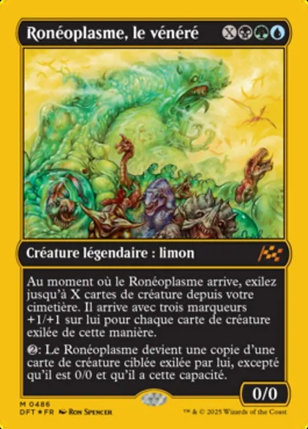 Ronéoplasme, le vénéré, carte Magic DFT 486 — extension Aetherdrift