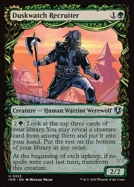 Duskwatch Recruiter // Krallenhorde Howler, Magic card INR 323 — Innistrad Remastered set