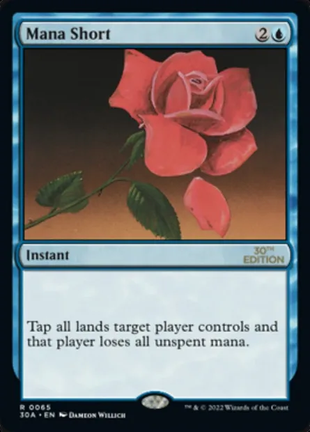 Mana Short, Magic card 30A 65 — 30th Anniversary Edition set