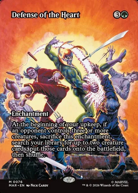 Défense du cOEur de la forêt, carte Magic MAR 76 — extension Marvel Universe