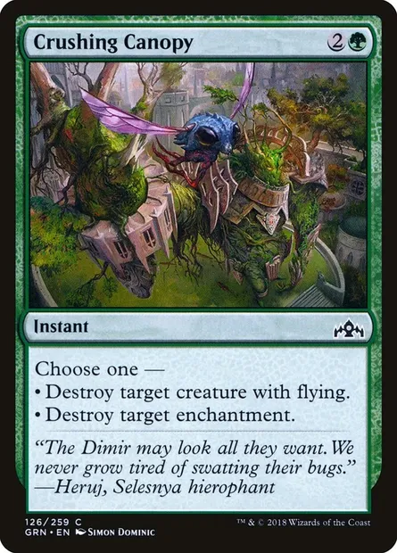 Crushing Canopy, Magic card GRN 126 — Guilds of Ravnica set