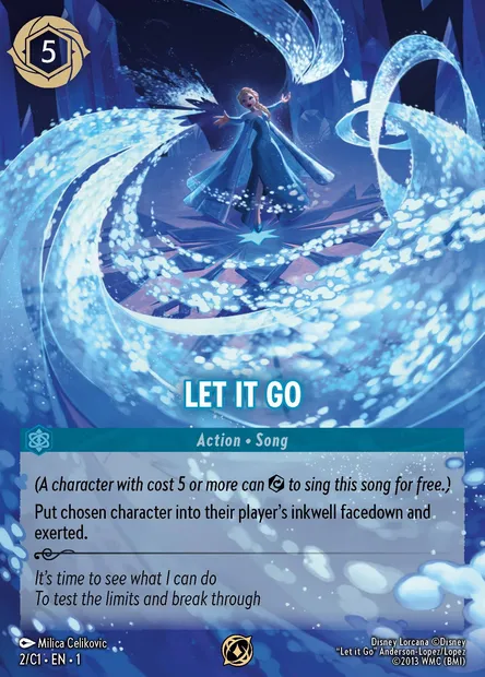Let It Go, Disney Lorcana card C1-002 — Lorcana Challenge 2024 set