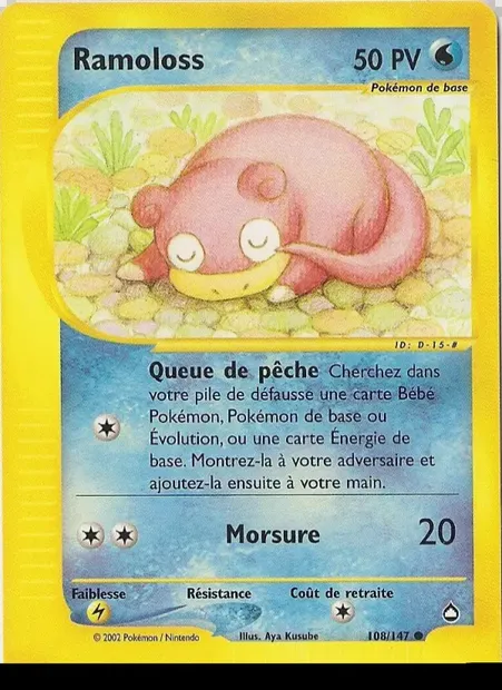 Ramoloss, carte Pokémon AQ 108 — extension Aquapolis