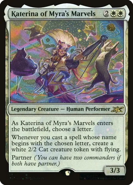 Katerina of Myra's Marvels, carte Magic UNF 302 — extension Unfinity
