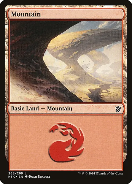Mountain, Magic card KTK 263 — Khans of Tarkir set
