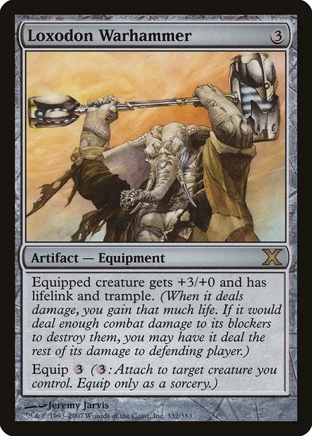 Loxodon Warhammer, Magic card 10E 332 — Tenth Edition set