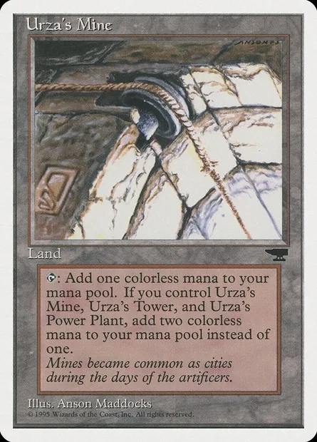 Mine d'Urza, carte Magic CHR 114c — extension Chronicles