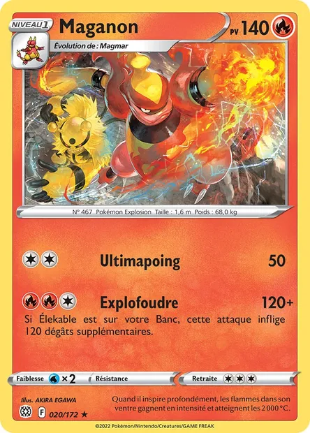 Maganon, carte Pokémon BRS 020 — extension Stars Étincelantes