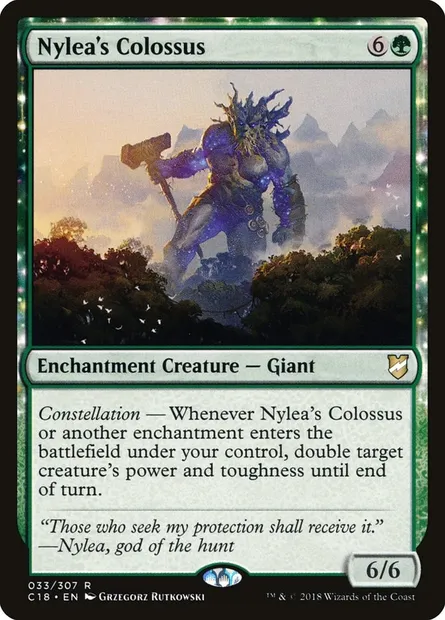 Nylea's Colossus, Magic card C18 33 — Commander 2018 set