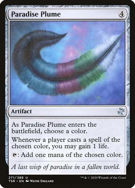 Paradise Plume, Magic card TSR 271 — Time Spiral Remastered set