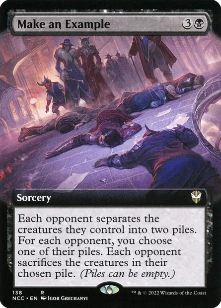 Make an Example, Magic card NCC 138 — New Capenna Commander set