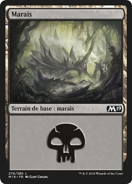 Marais, carte Magic M19 270 — extension Core Set 2019