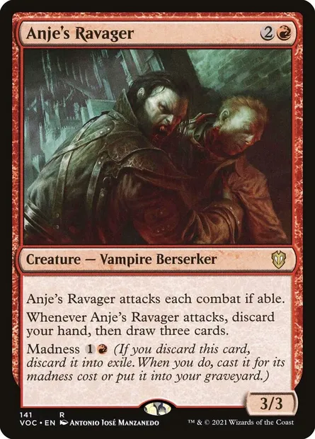 Anje's Ravager, Magic card VOC 141 — Crimson Vow Commander set