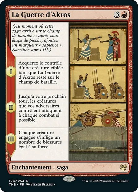 La Guerre d'Akros, carte Magic THB 124 — extension Theros Beyond Death