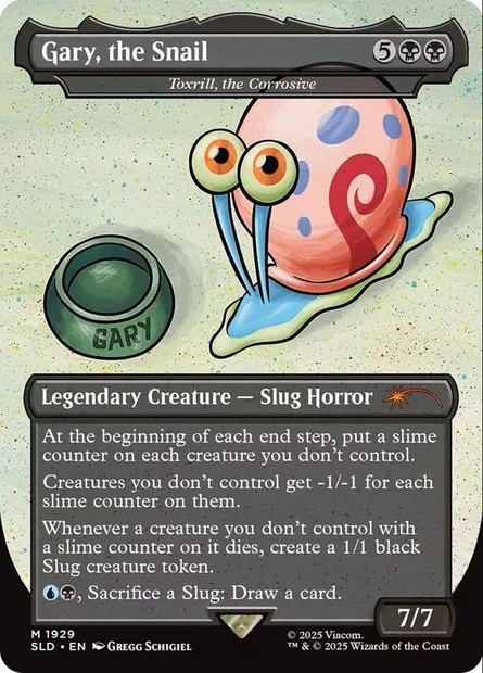 Toxrill, le corrosif, carte Magic SLD 1929 — extension Secret Lair Drop