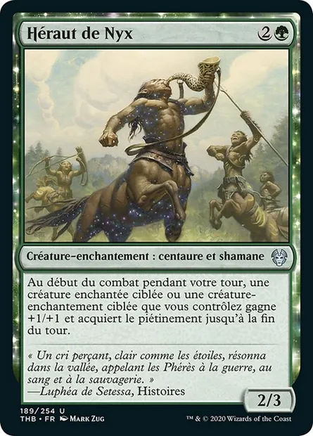 Héraut de Nyx, carte Magic THB 189 — extension Theros Beyond Death