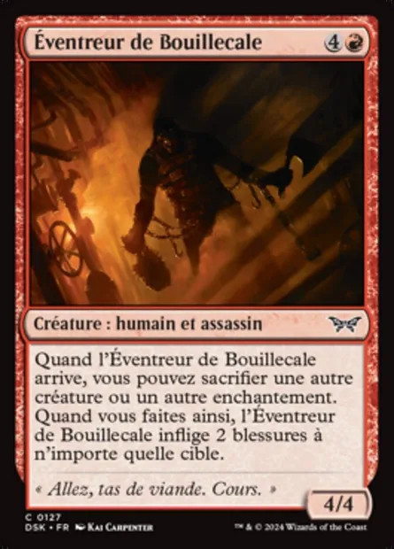 Éventreur de Bouillecale, carte Magic DSK 127 — extension Duskmourn: House of Horror