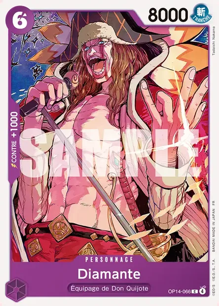 Diamante, carte One Piece OP14-066 — extension LES SEPT DE LA MER D'AZUR