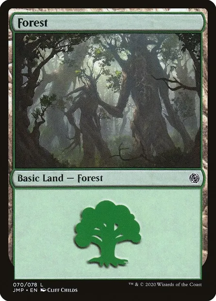 Forest, Magic card JMP 70 — Jumpstart set