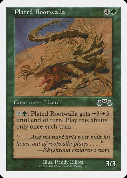 Plated Rootwalla, Magic card BRB 52 — Battle Royale Box Set set