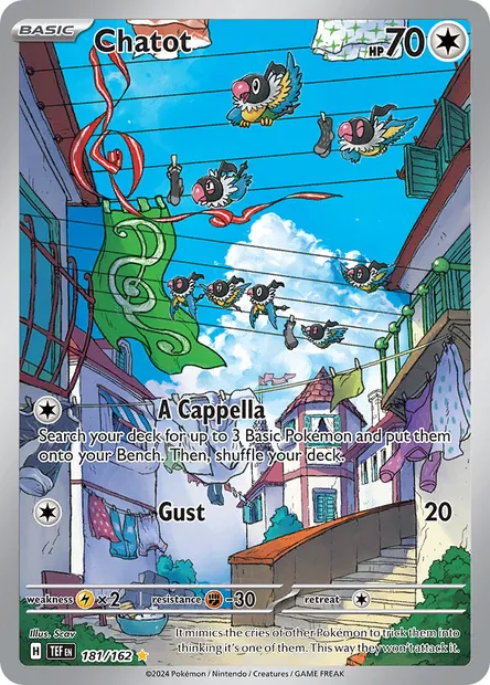 Chatot, Pokémon card TEF 181 — Temporal Forces set