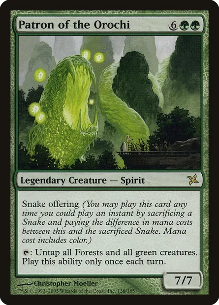 Patron of the Orochi, Magic card BOK 138 — Betrayers of Kamigawa set