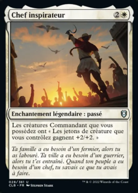 Chef inspirateur, carte Magic CLB 28 — extension Commander Légendes : la bataille de la Porte de Baldur