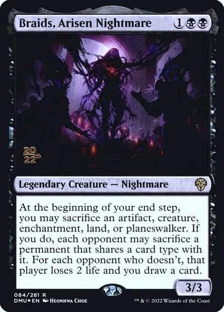 Nattes, cauchemar éveillé, carte Magic PDMU 84s — extension Dominaria United Promos