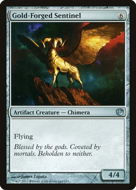Gold-Forged Sentinel, Magic card JOU 161 — Journey into Nyx set