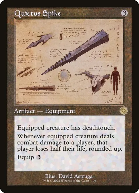 Quietus Spike, Magic card BRR 109 — The Brothers' War Retro Artifacts set