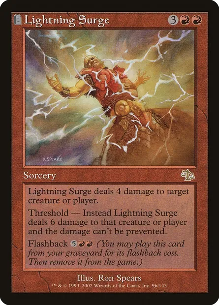 Lightning Surge, Magic card JUD 96 — Judgment set