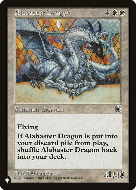 Dragon d'albâtre, carte Magic PLST POR-1 — extension The List