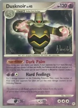 Dusknoir Lv.42, carte Pokémon WCD08 002-2 — extension World Championship Decks 2008