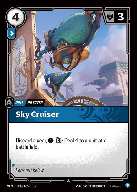 Sky Crusier, Riftbound card VEN 060 — Vendetta set