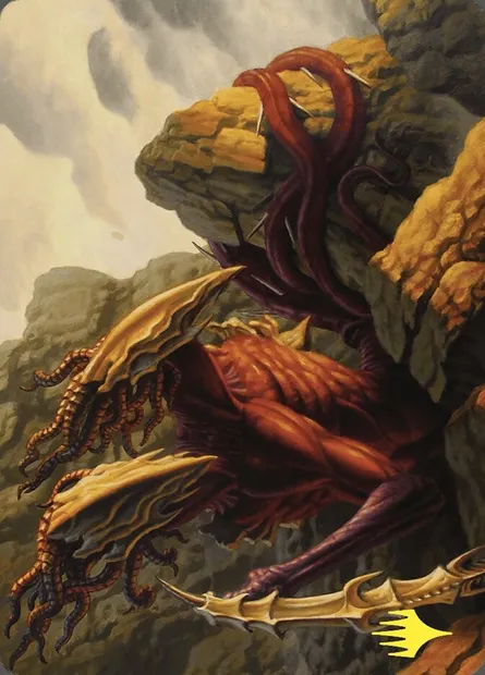 Two-Headed Sliver // Two-Headed Sliver, carte Magic ACMM 79 — extension Commander Masters Art Series