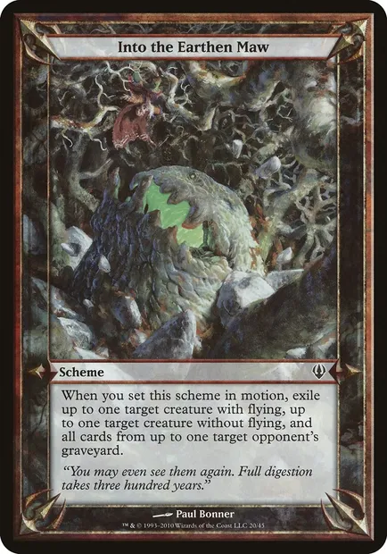 Into the Earthen Maw, carte Magic OARC 20★ — extension Archenemy Schemes