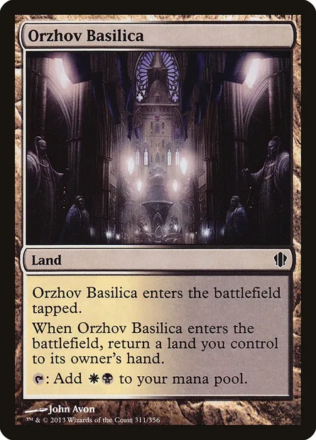 Orzhov Basilica, Magic card C13 311 — Commander 2013 set
