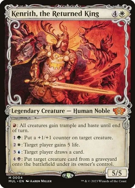 Kenrith, the Returned King, Magic card MUL 4 — Multiverse Legends set