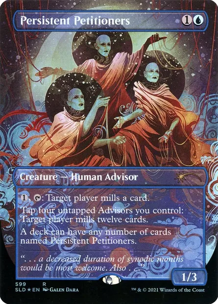 Pétitionnaires tenaces, carte Magic SLD 599 — extension Secret Lair Drop