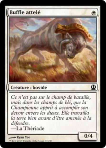 Buffle attelé, carte Magic THS 37 — extension Theros