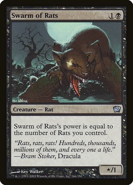 Colonie de rats, carte Magic 9ED 166★ — extension Neuvième Edition