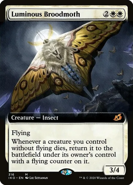 Luminous Broodmoth, Magic card IKO 316 — Ikoria: Lair of Behemoths set